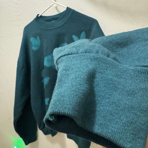 Vintage Fruit of the Loom Hand-Dyed Butterfly Crewneck Sweater XL - Picture 3 of 5